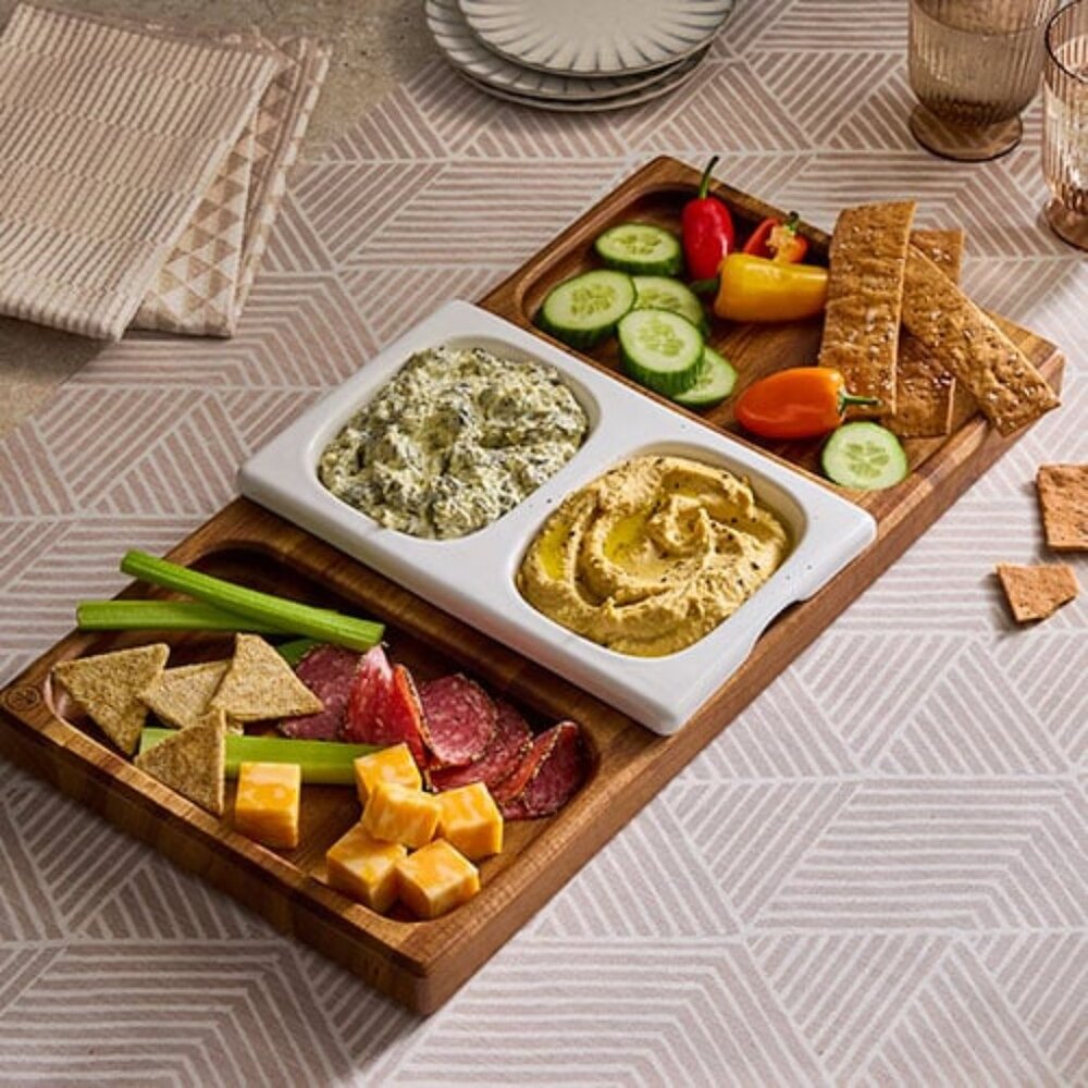 Pampered Chef Dual-Sided Charcuterie Board Set